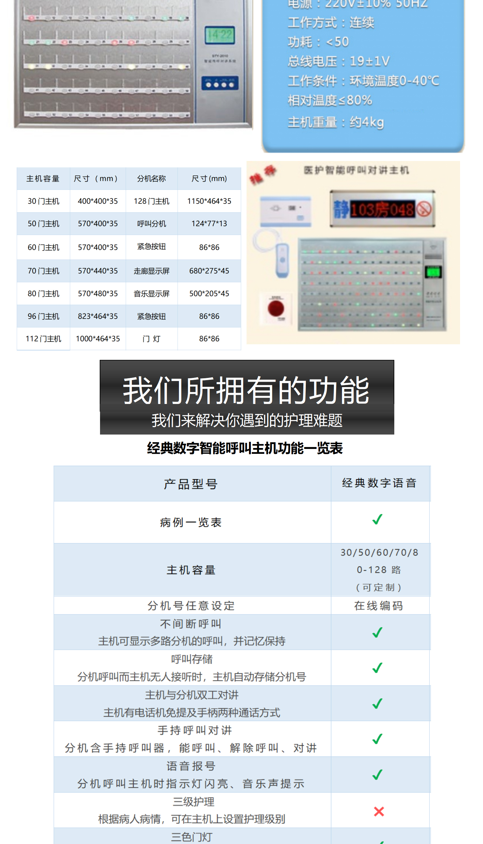 医护病房智能呼叫系统